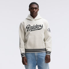 Las Vegas Raiders IconicFleece Tipped Hoodie - Oatmeal - Fanatics