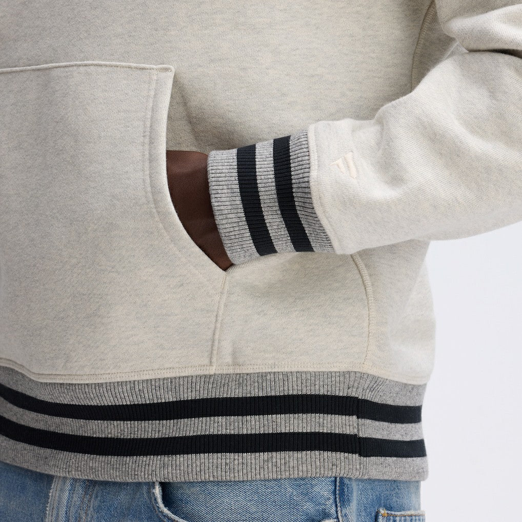 Las Vegas Raiders IconicFleece Tipped Hoodie - Oatmeal - Fanatics