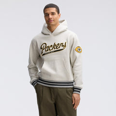 Green Bay Packers IconicFleece Tipped Hoodie - Oatmeal - Fanatics