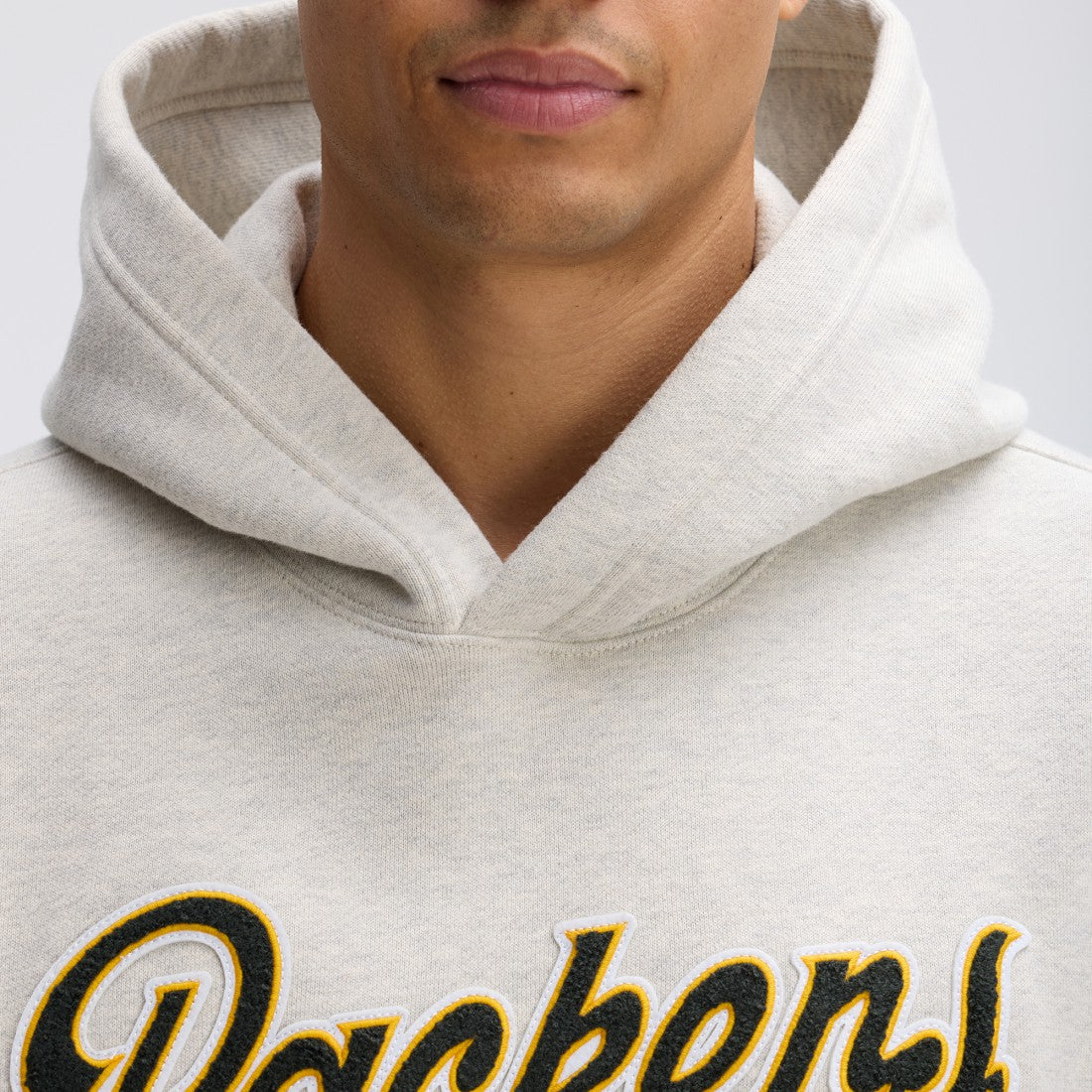 Green Bay Packers IconicFleece Tipped Hoodie - Oatmeal - Fanatics