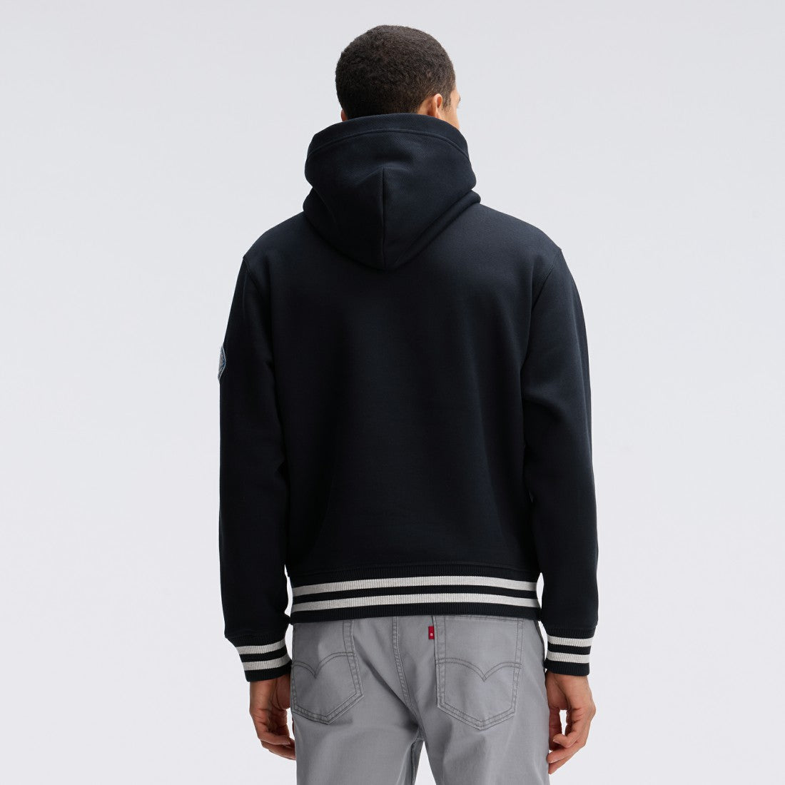 Detroit Lions IconicFleece Tipped Hoodie - Black - Fanatics