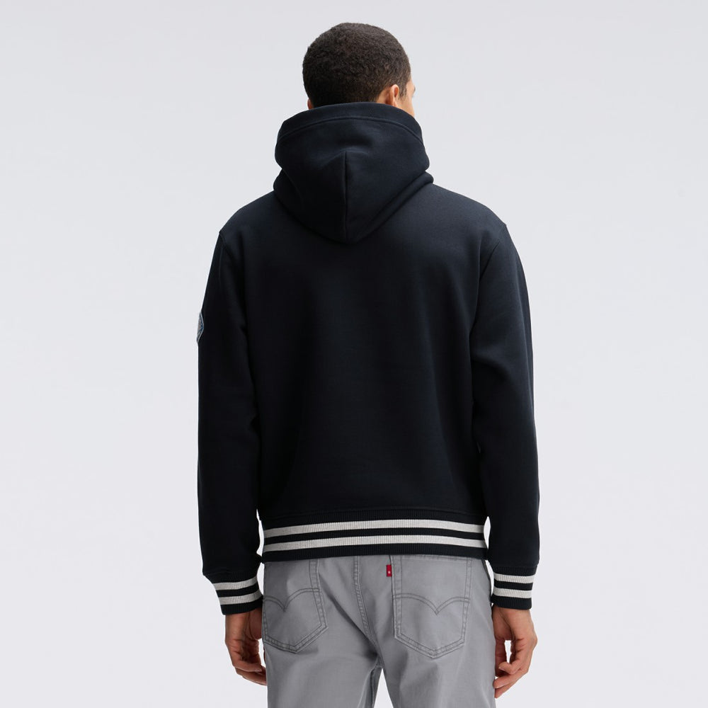 Detroit Lions IconicFleece Tipped Hoodie - Black - Fanatics