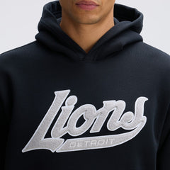 Detroit Lions IconicFleece Tipped Hoodie - Black - Fanatics