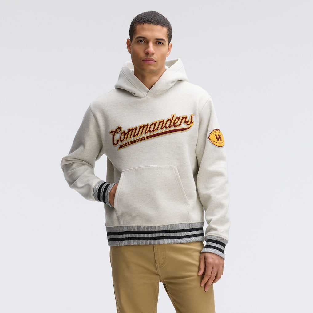 Washington Commanders IconicFleece Tipped Hoodie - Oatmeal - Fanatics