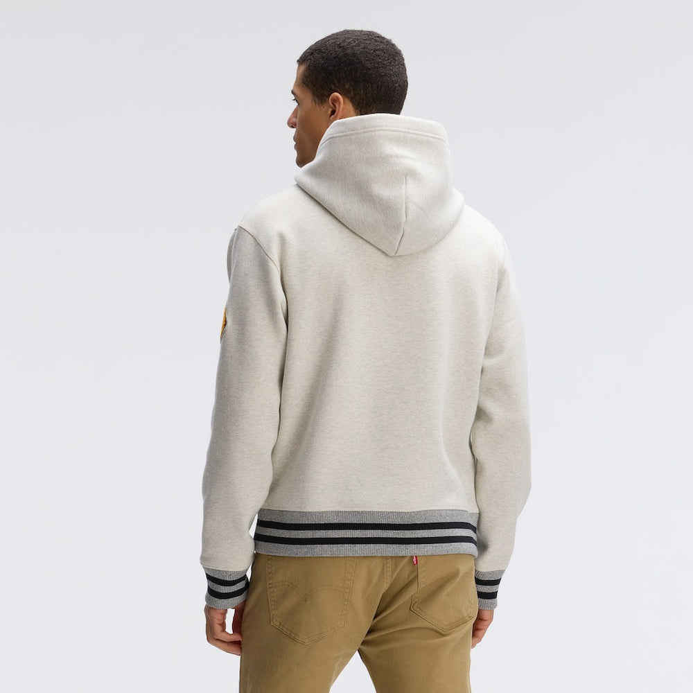 Washington Commanders IconicFleece Tipped Hoodie - Oatmeal - Fanatics