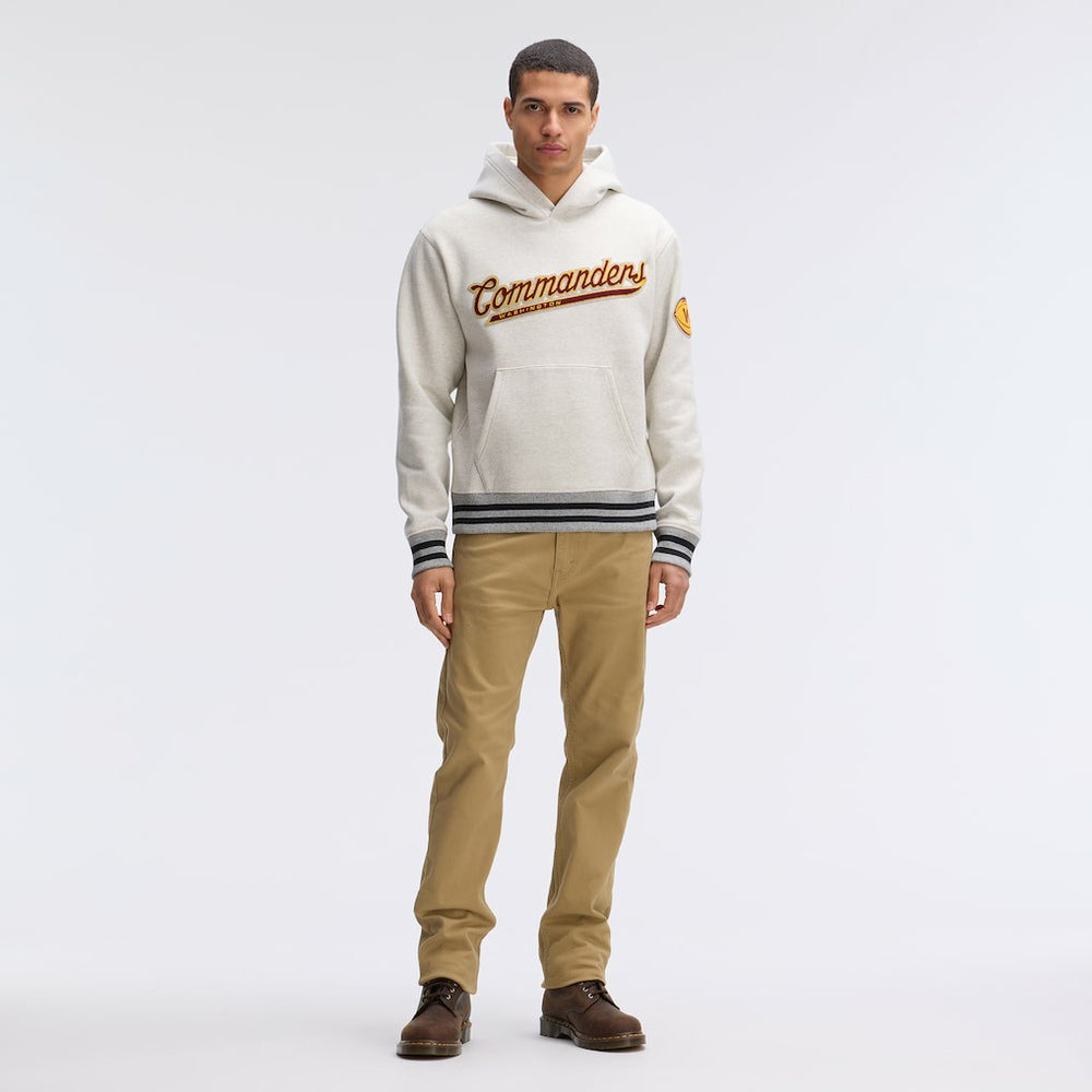 Washington Commanders IconicFleece Tipped Hoodie - Oatmeal - Fanatics