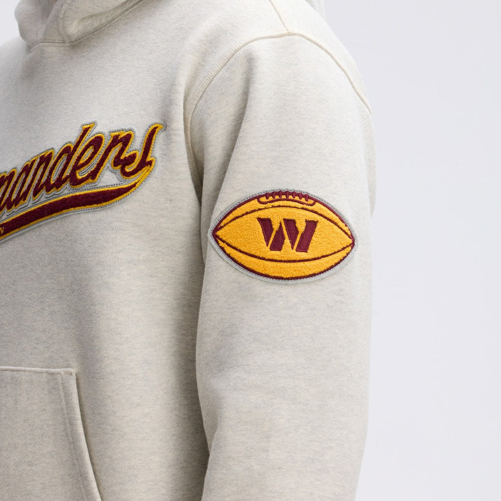 Washington Commanders IconicFleece Tipped Hoodie - Oatmeal - Fanatics