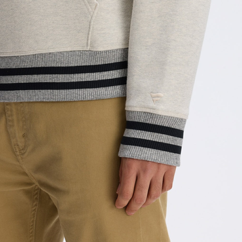 Washington Commanders IconicFleece Tipped Hoodie - Oatmeal - Fanatics