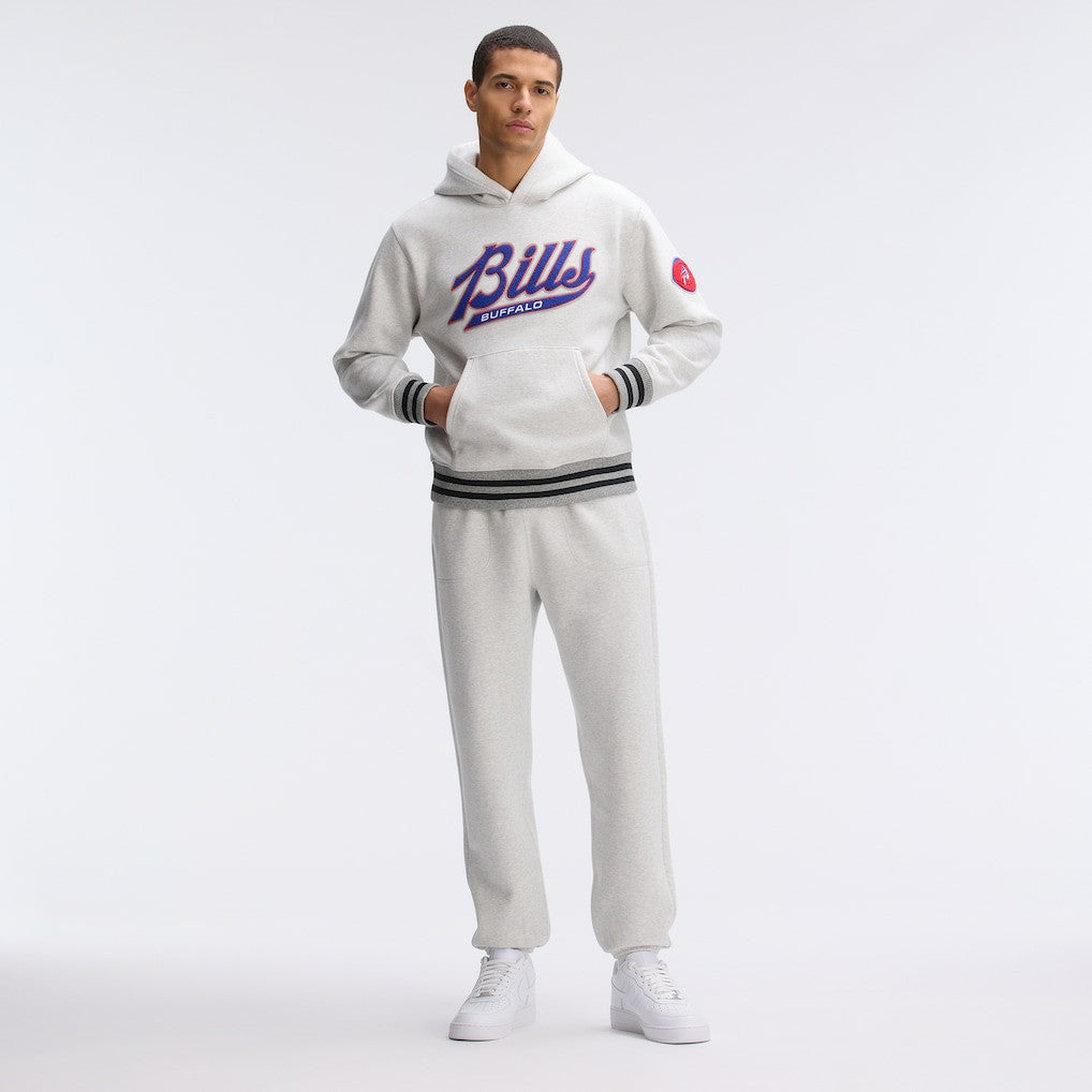 Buffalo Bills IconicFleece Tipped Hoodie - Heather Gray - Fanatics