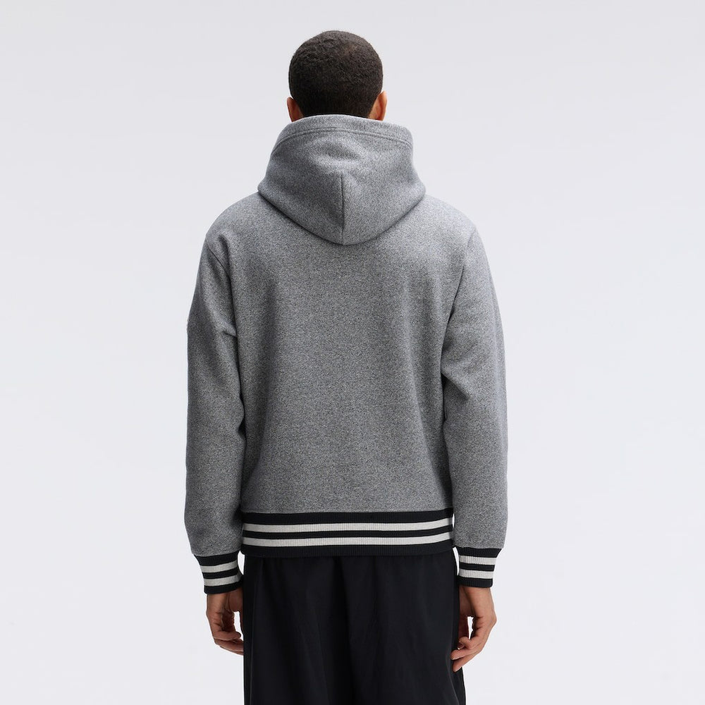 Chicago Bears IconicFleece Tipped Hoodie - Athletic Heather Gray - Fanatics
