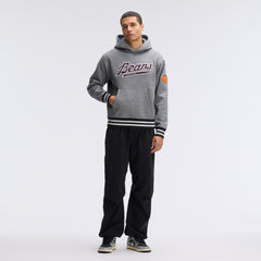 Chicago Bears IconicFleece Tipped Hoodie - Athletic Heather Gray - Fanatics