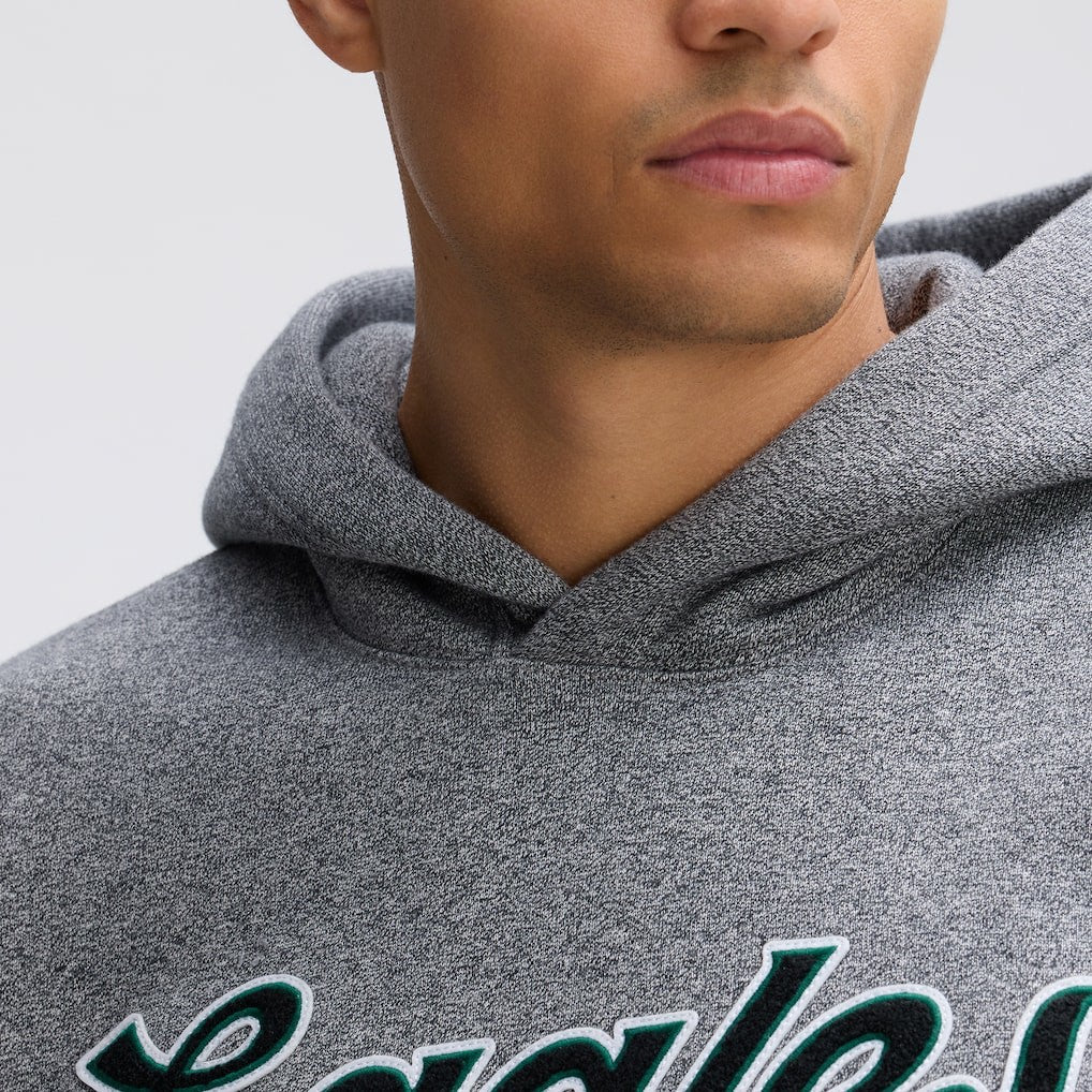 Philadelphia Eagles IconicFleece Tipped Hoodie - Athletic Heather Gray - Fanatics