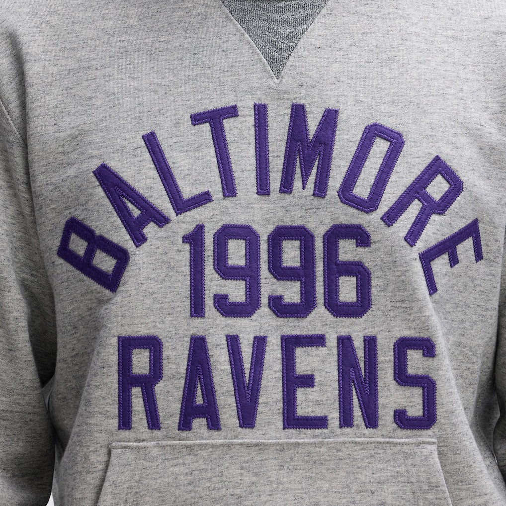 Baltimore Ravens IconicFleece Pocket Sweatshirt - Heather Gray - Fanatics