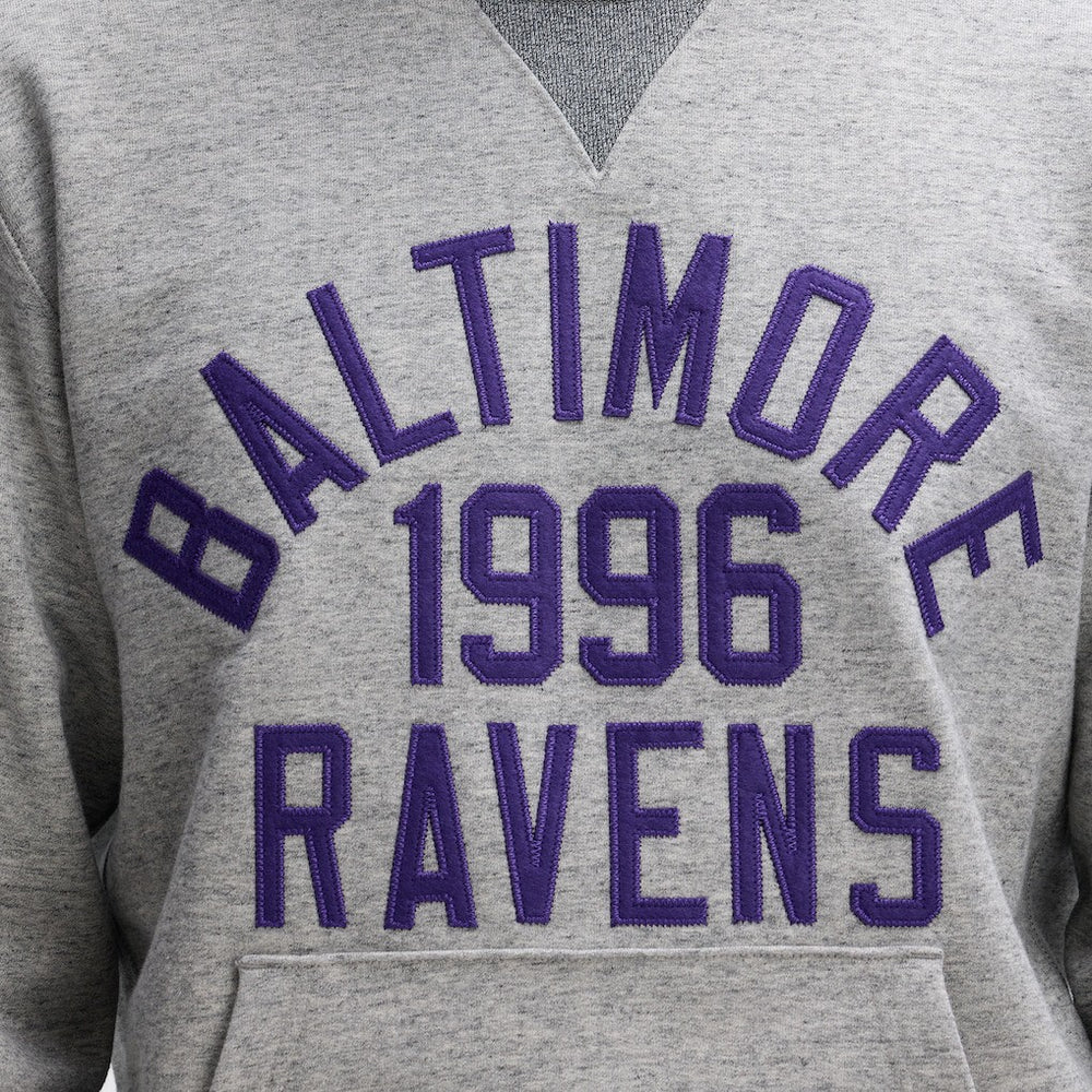 Baltimore Ravens IconicFleece Pocket Sweatshirt - Heather Gray - Fanatics