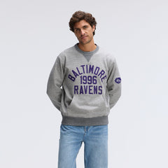 Baltimore Ravens IconicFleece Pocket Sweatshirt - Heather Gray - Fanatics