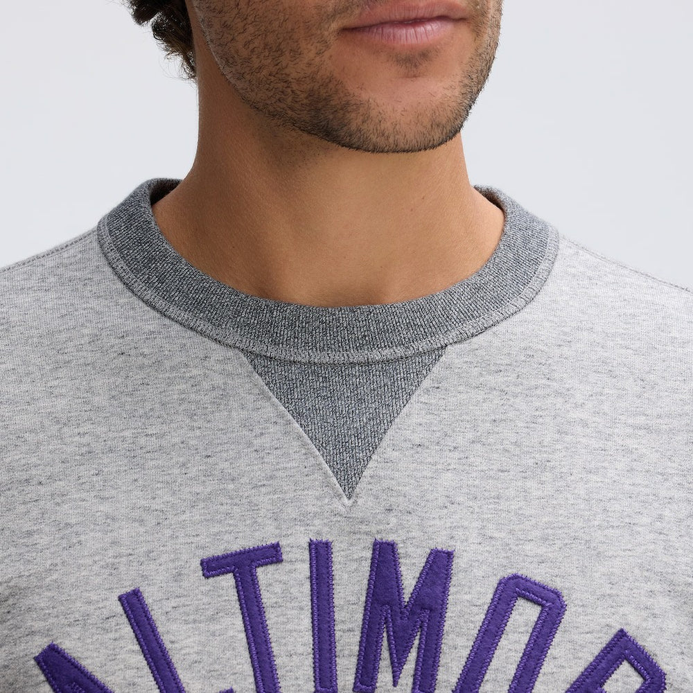 Baltimore Ravens IconicFleece Pocket Sweatshirt - Heather Gray - Fanatics