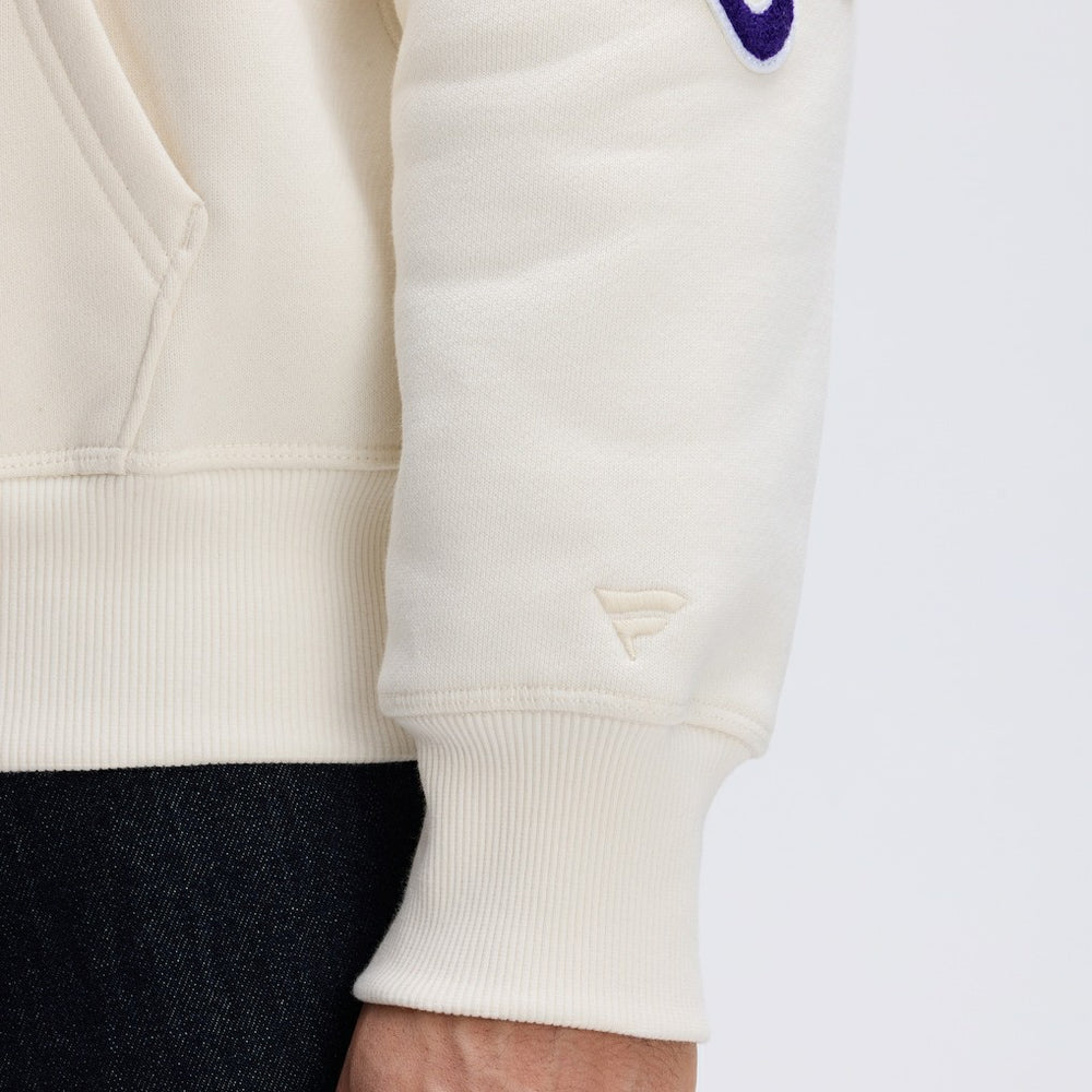 Baltimore Ravens IconicFleece Letterman Hoodie - Oatmeal - Fanatics