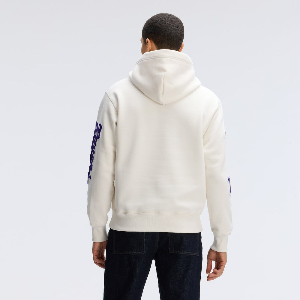 Baltimore Ravens IconicFleece Letterman Hoodie - Oatmeal - Fanatics