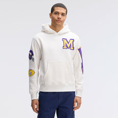 Minnesota Vikings IconicFleece Letterman Hoodie - Oatmeal - Fanatics