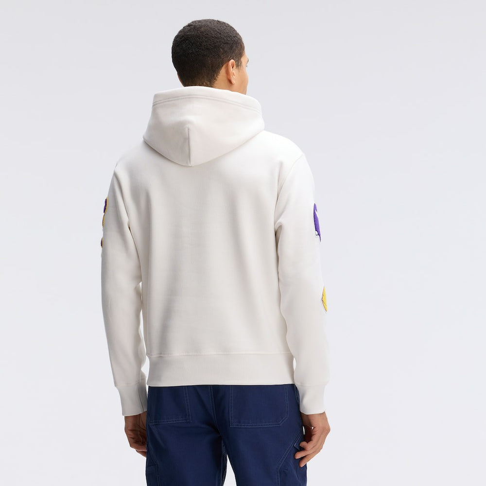 Minnesota Vikings IconicFleece Letterman Hoodie - Oatmeal - Fanatics
