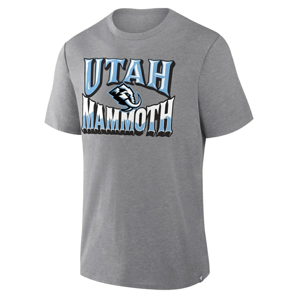 Utah Mammoth Fanatics Tribute Tri-Blend T-Shirt - Heather Gray | Fanatics on sale