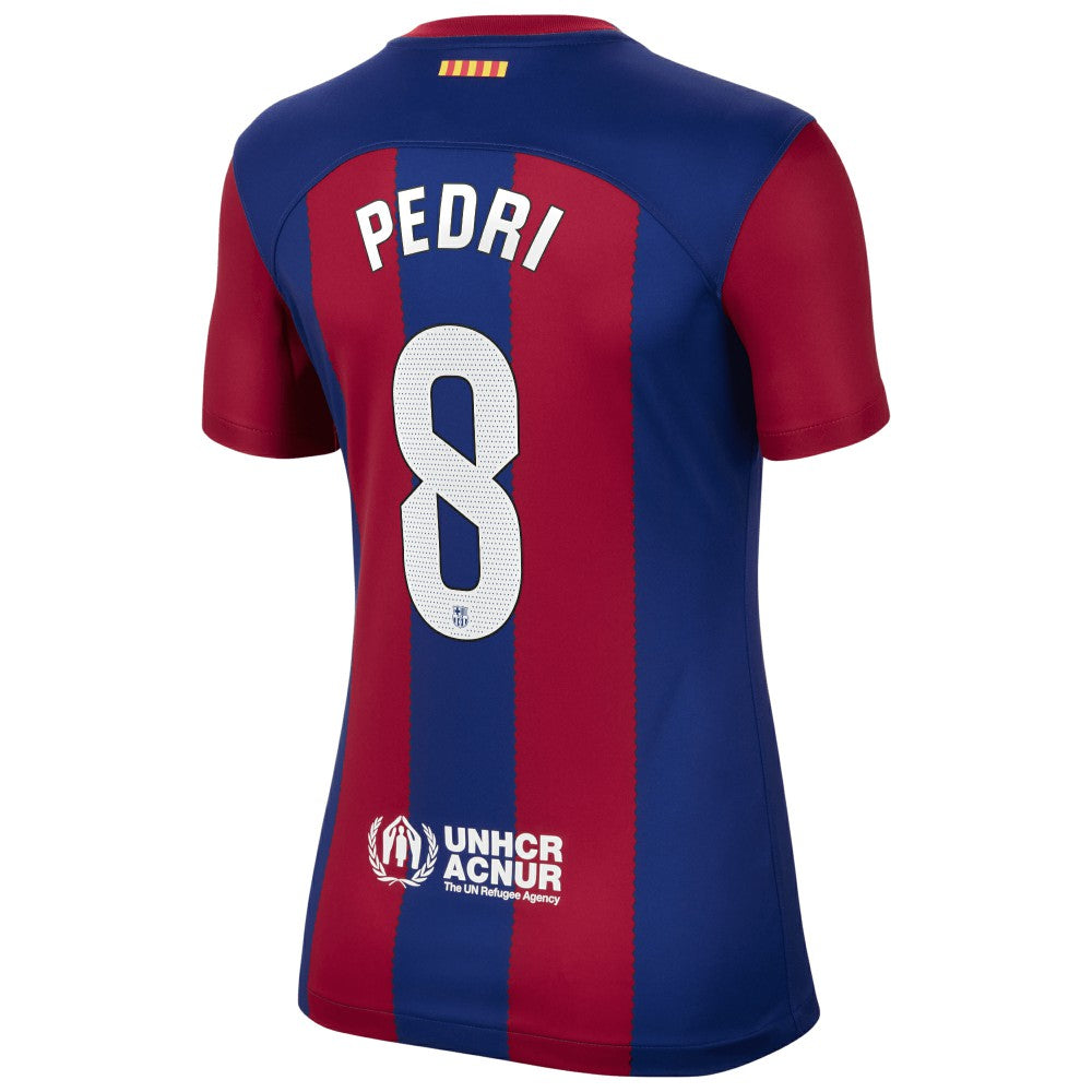 Nike - Pedri Barcelona Women's 2023/24 Home Replica Jersey - Royal