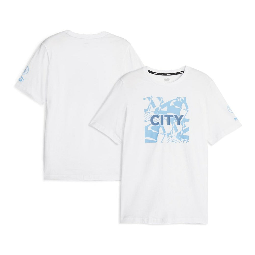 Puma - Manchester City FtblCore Graphic T-Shirt - White