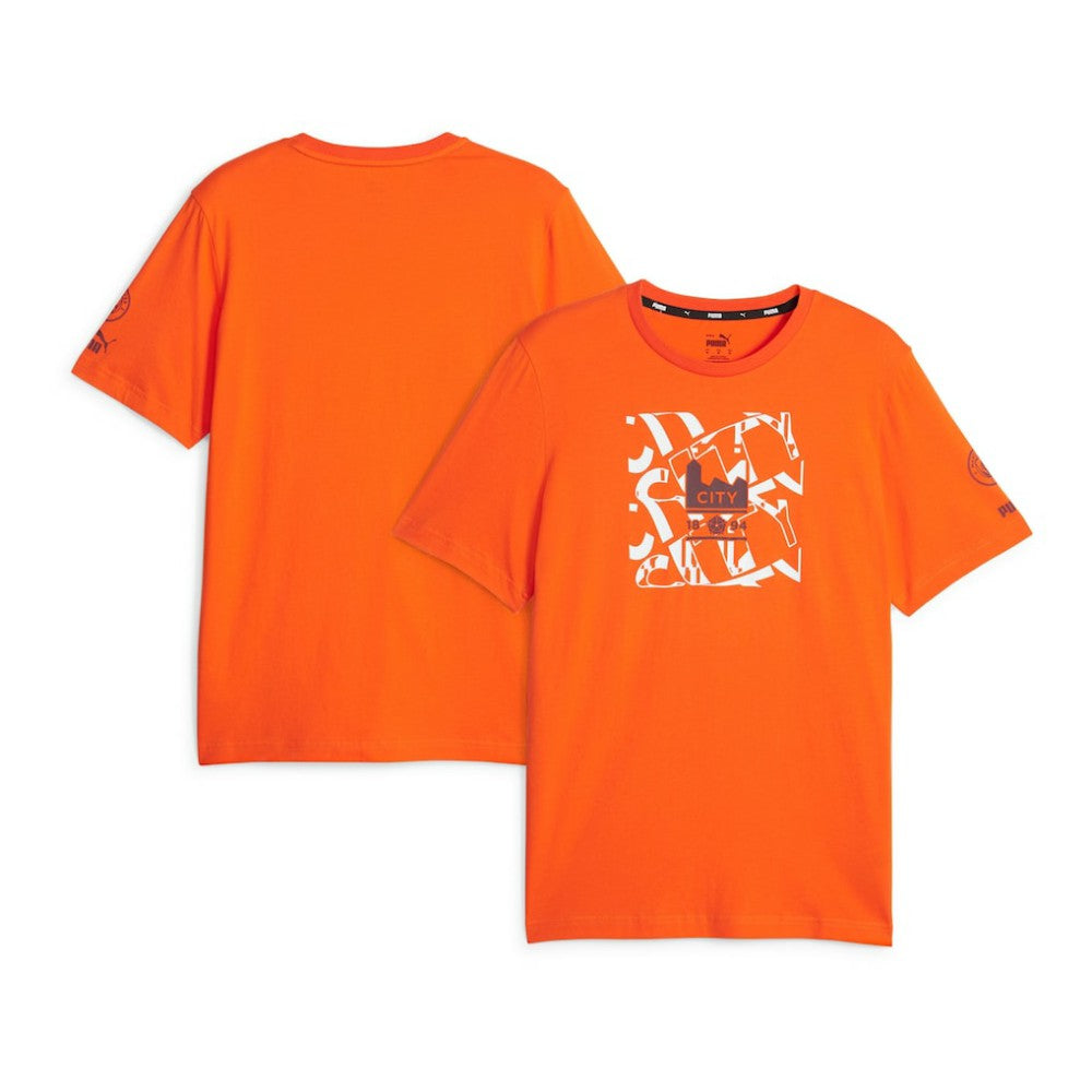 Puma - Manchester City FtblCore Graphic T-Shirt - Orange