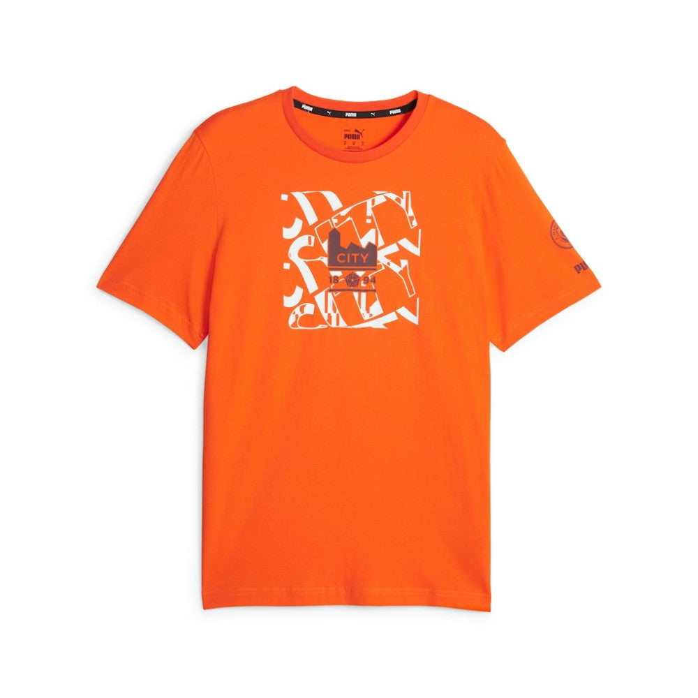 Puma - Manchester City FtblCore Graphic T-Shirt - Orange
