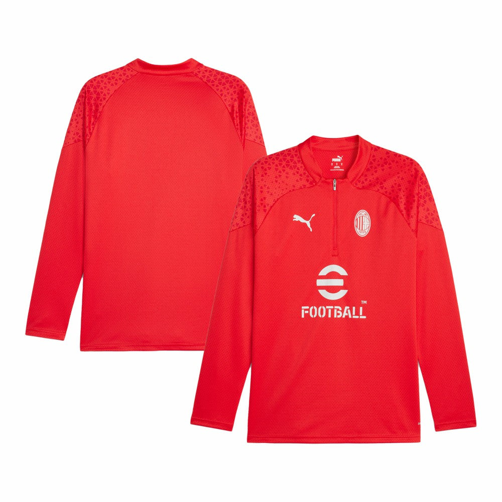 Puma - AC Milan 2023/24 Quarter-Zip Training Top - Red