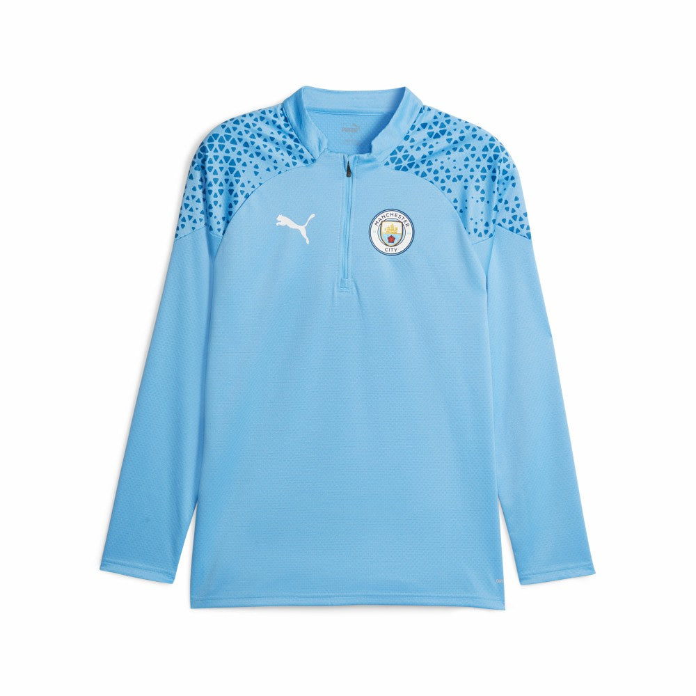 Puma - Manchester City 2023/24 Quarter-Zip Training Top - Sky Blue