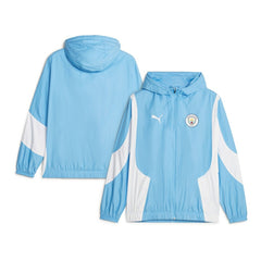 Puma - Manchester City 2023/24 Pre-Match Anthem Full-Zip Hoodie Jacket - Sky Blue