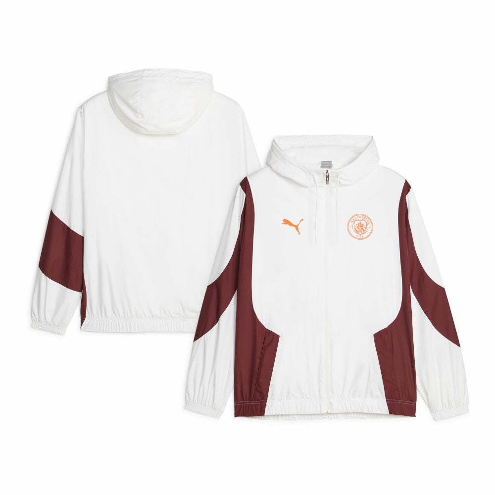 Puma - Manchester City 2023/24 Pre-Match Anthem Full-Zip Hoodie Jacket - White