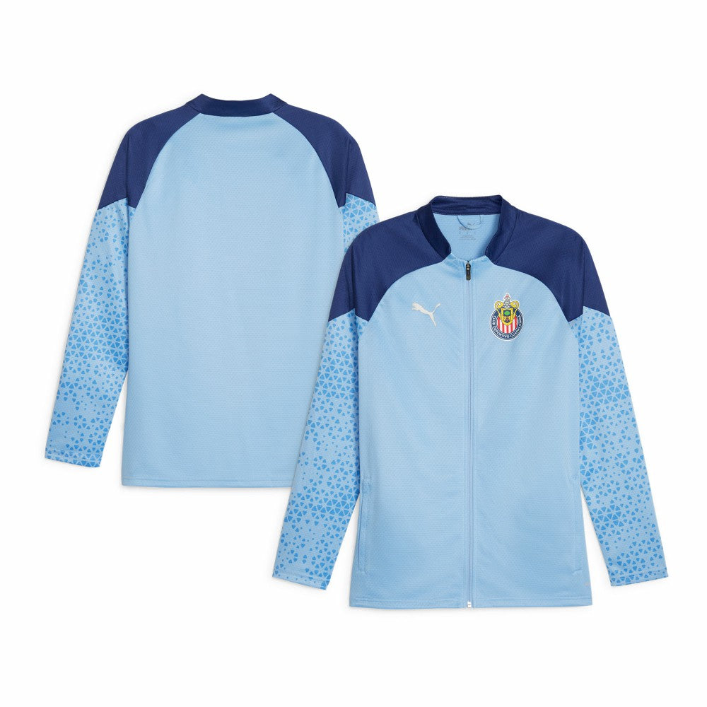 Puma - Chivas 2023/24 Full-Zip Training Top - Light Blue