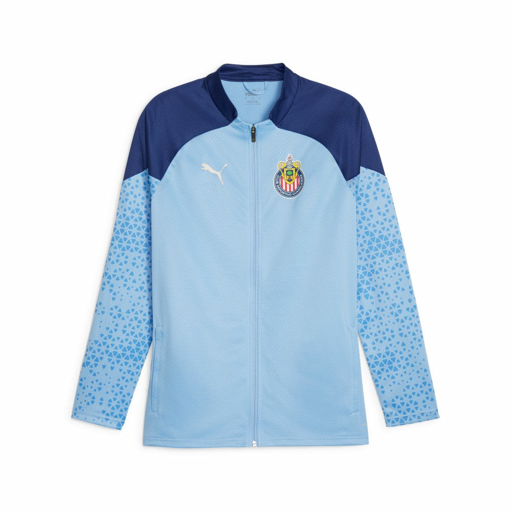 Puma - Chivas 2023/24 Full-Zip Training Top - Light Blue