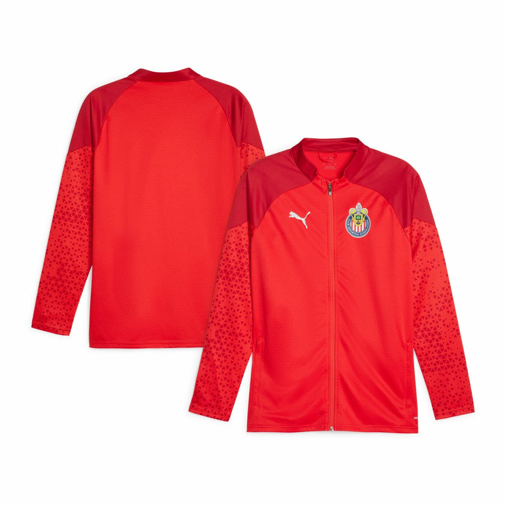 Puma - Chivas 2023/24 Full-Zip Training Top - Red