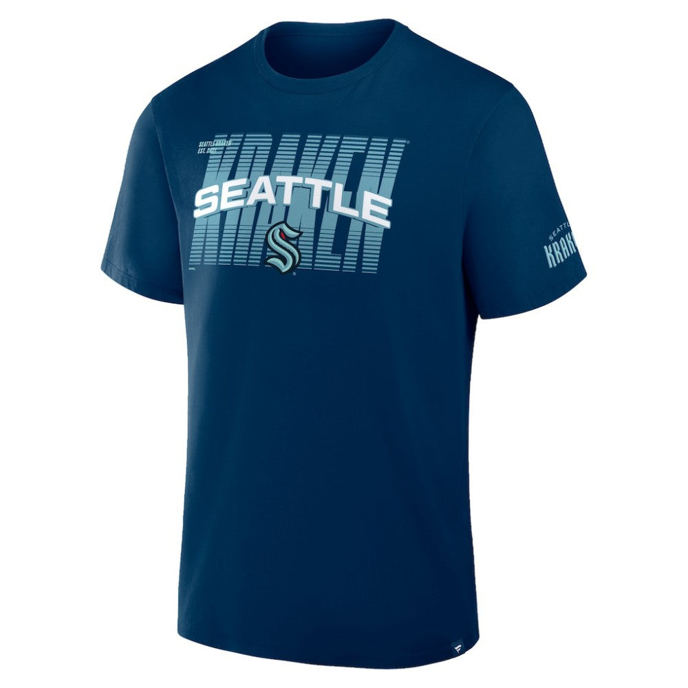 Seattle Kraken Fanatics Team Vision Legacy T-Shirt - Deep Sea Blue | Fanatics Clearance