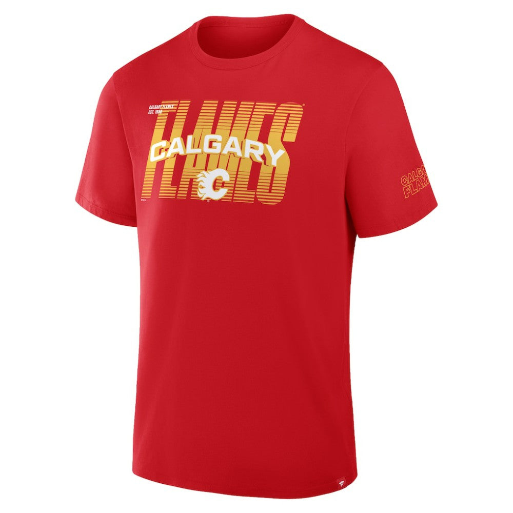 Calgary Flames Fanatics Team Vision Legacy T-Shirt - Red | Fanatics sale