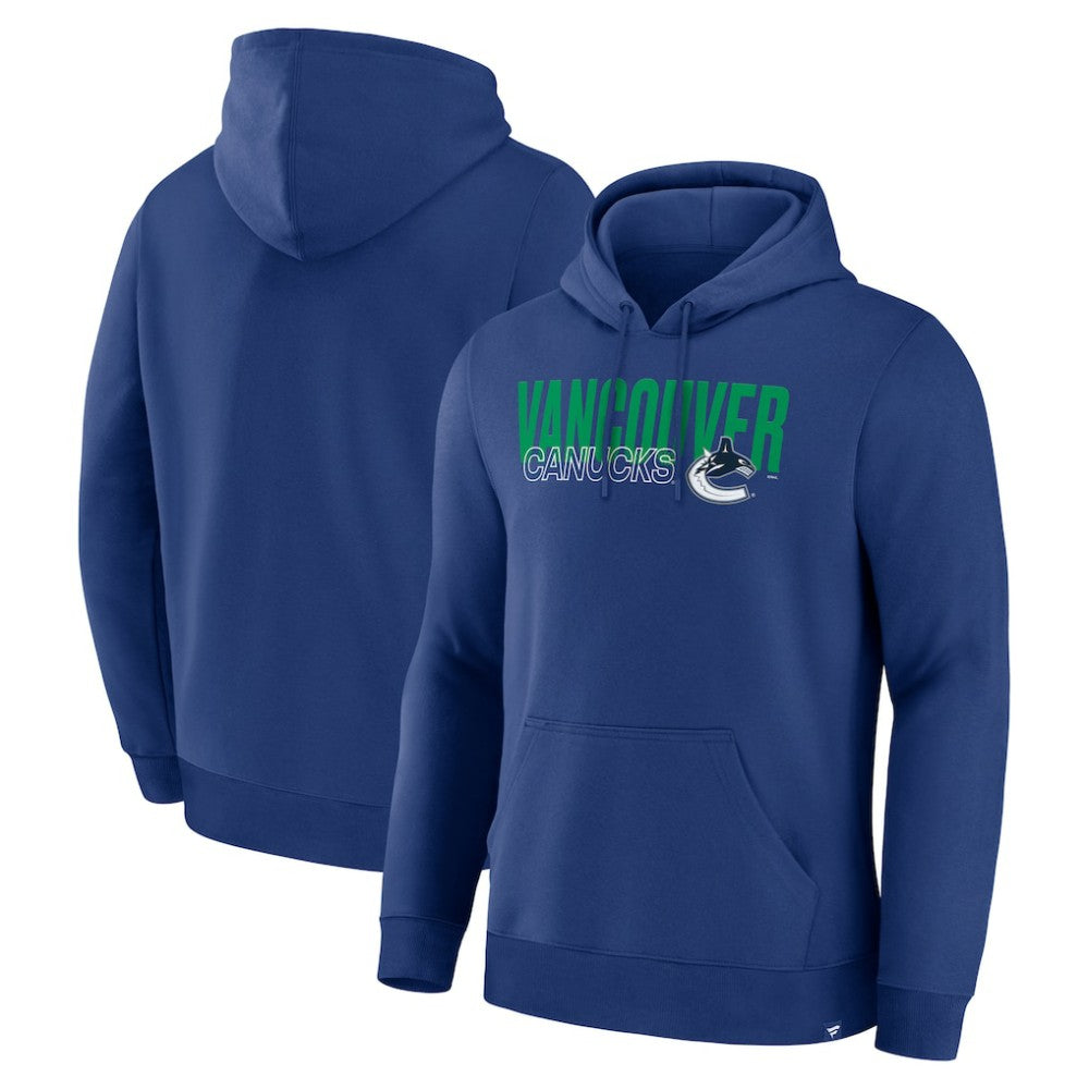 Vancouver Canucks Fanatics Net Minder Legacy Hoodie - Blue | Fanatics Clearance