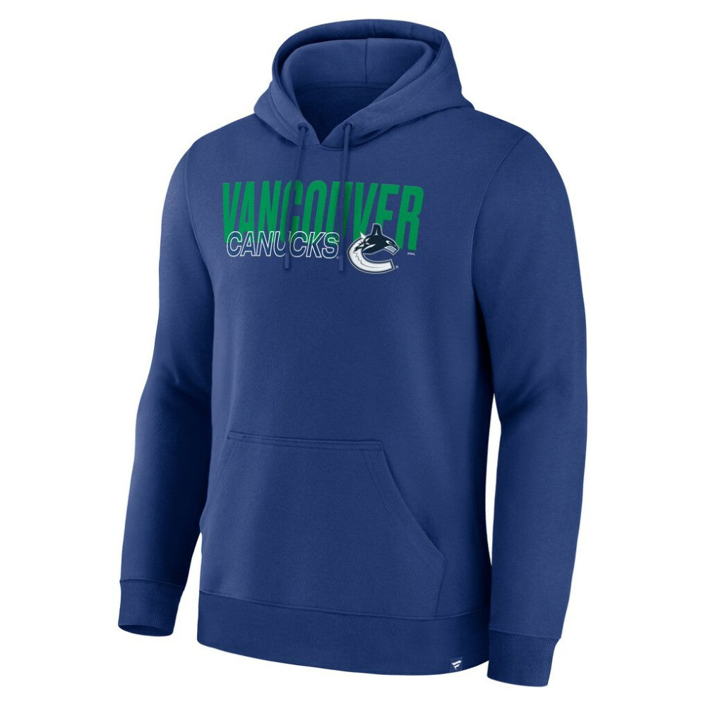 Vancouver Canucks Fanatics Net Minder Legacy Hoodie - Blue | Fanatics Clearance