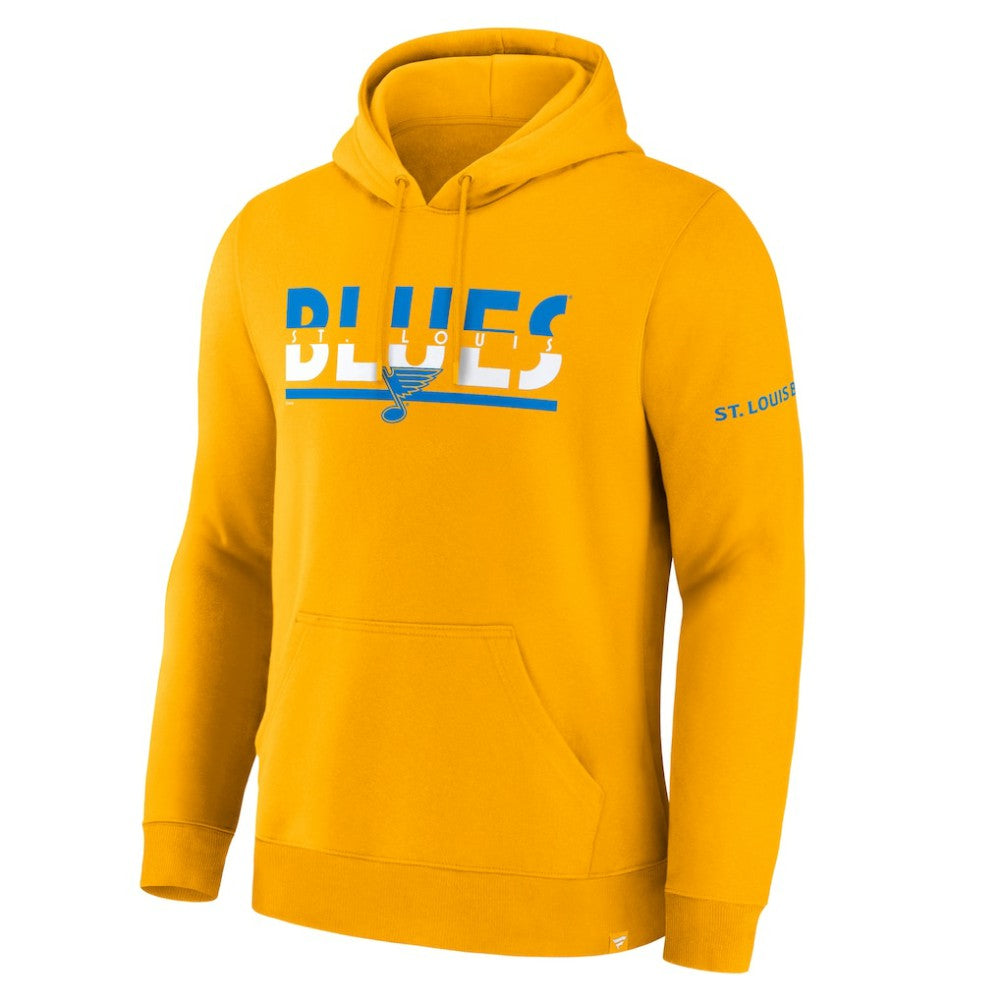 St. Louis Blues Fanatics Half Wall Legacy Hoodie - Gold | Fanatics online