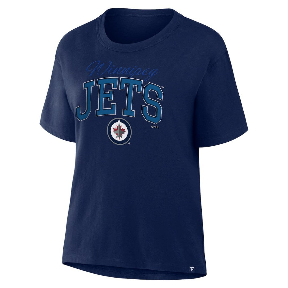 Winnipeg Jets Fanatics Women's Line Change Legacy T-Shirt - Navy | Fanatics Lifestyle