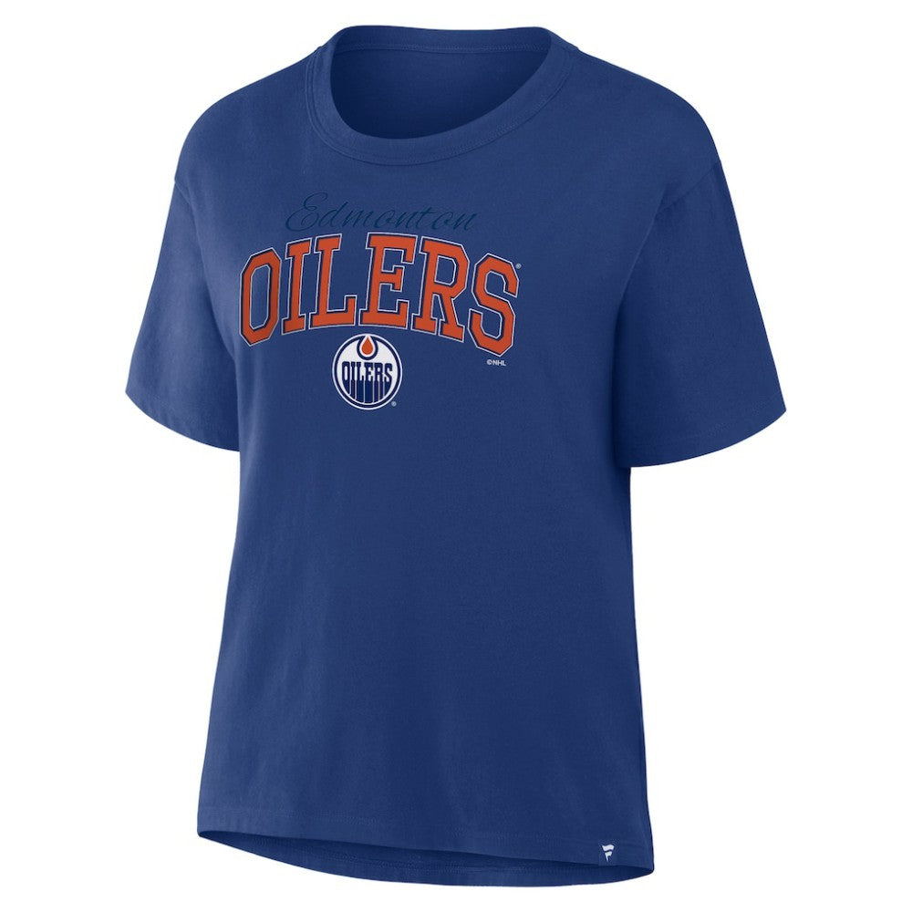Edmonton Oilers Fanatics Women's Line Change Legacy T-Shirt - Royal | Fanatics sale