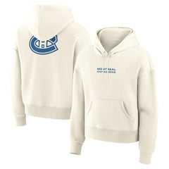 Montreal Canadiens Fanatics Women's Neutral Zone Legacy Hoodie - Cream | Fanatics Lifestyle