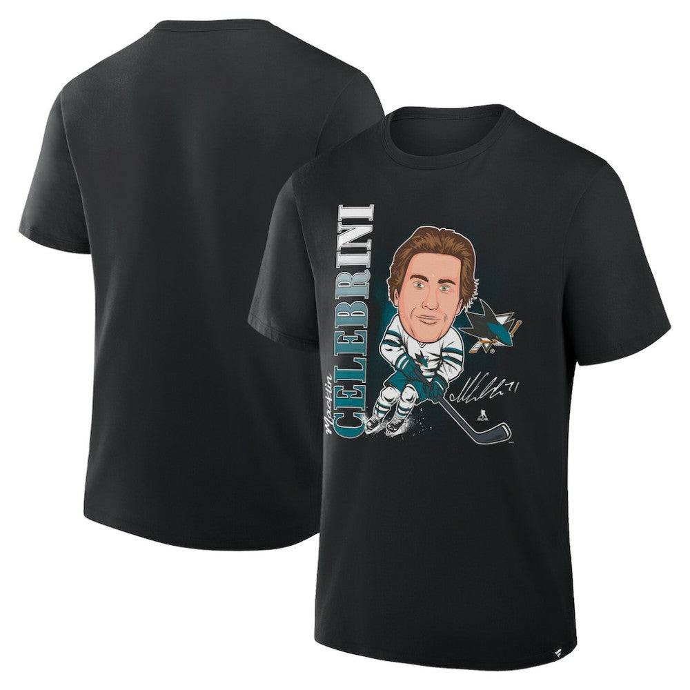Macklin Celebrini San Jose Sharks Fanatics Caricature Player T-Shirt - Black | Fanatics online