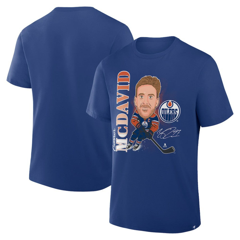 Connor McDavid Edmonton Oilers Fanatics Caricature Player T-Shirt - Royal | Fanatics discount