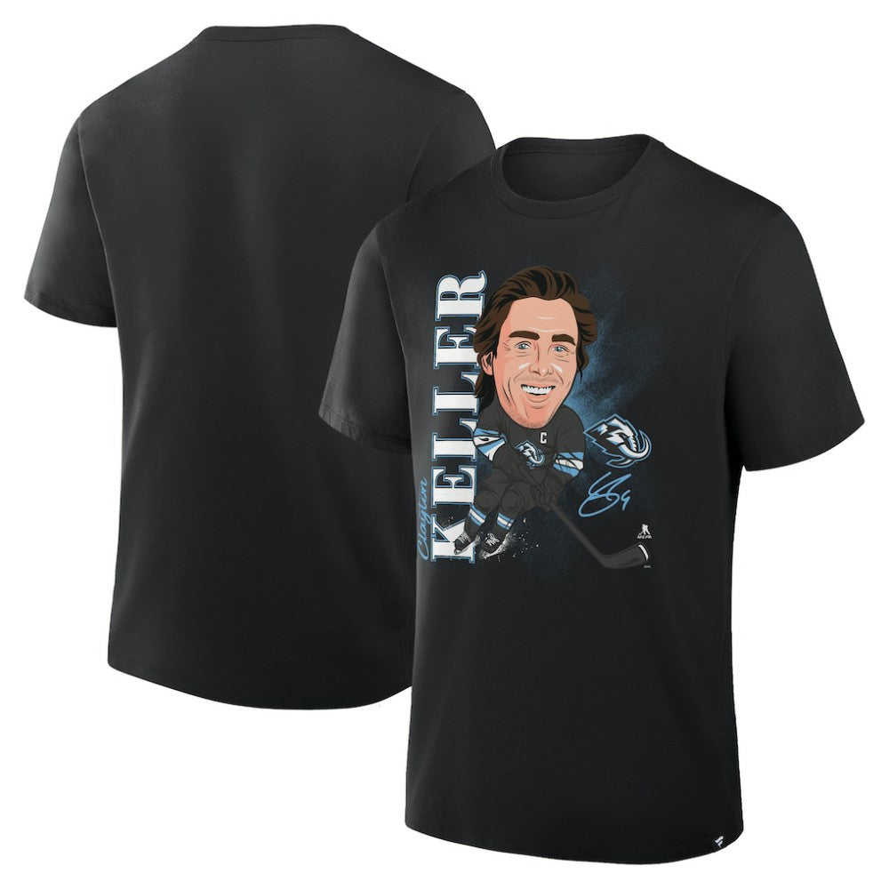 Clayton Keller Utah Mammoth Fanatics Caricature Player T-Shirt - Black | Fanatics discount