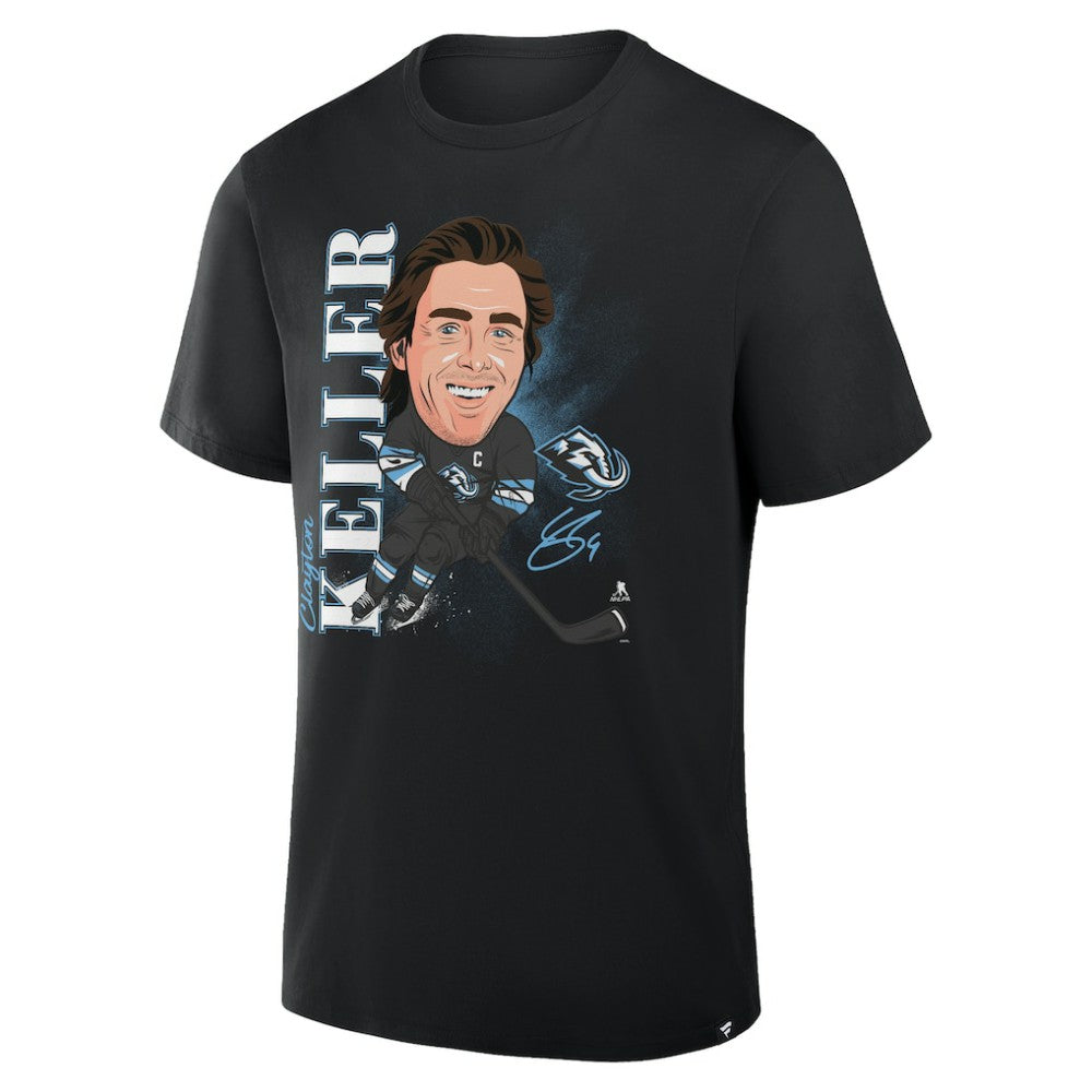 Clayton Keller Utah Mammoth Fanatics Caricature Player T-Shirt - Black | Fanatics discount