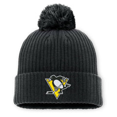 Pittsburgh Penguins Fanatics 2025 NHL Global Series Sweden Cuffed Knit Hat with Pom - Black | Fanatics Clearance