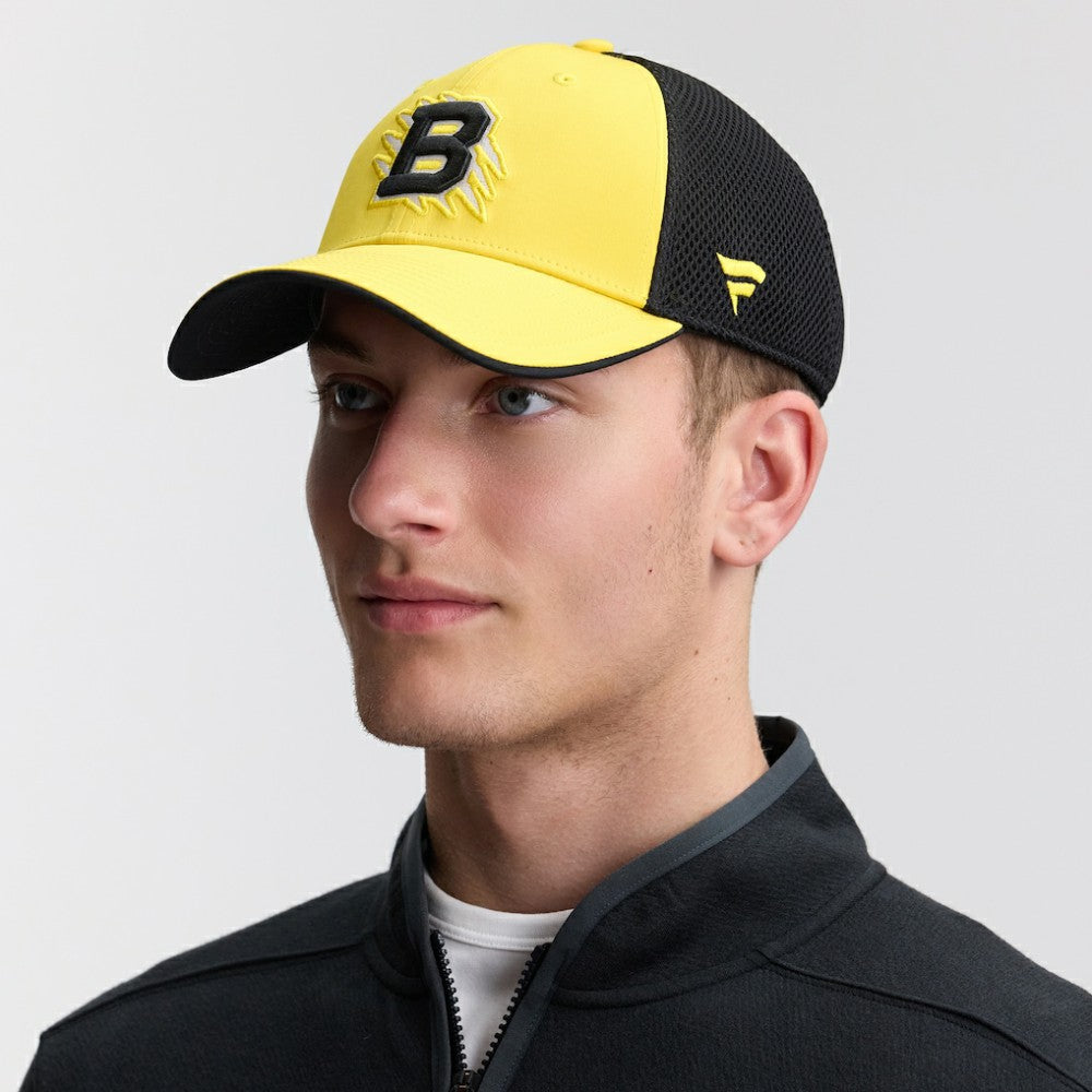 Boston Bruins Fanatics 2026 NHL Stadium Series Authentic Pro Adjustable Trucker Hat - Gold/Black | Fanatics online